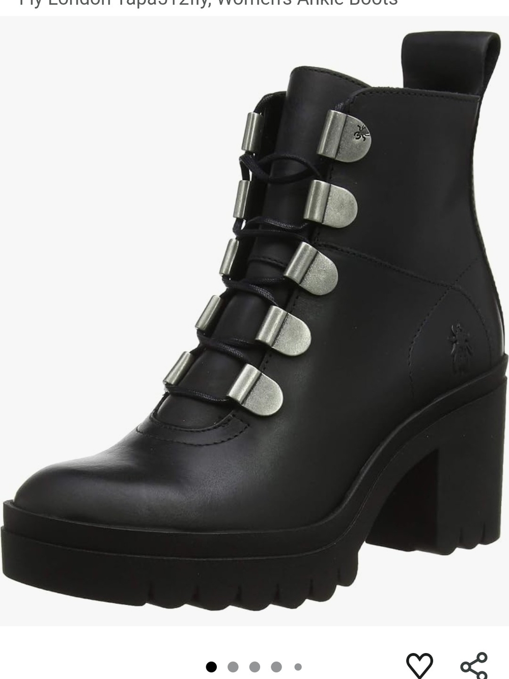 Fly London Black Tapa512fly Ankle Boots